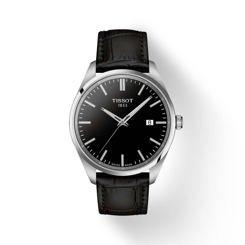 Tissot PR 100 40mm T150.410.16.051.00 - cinturino e quadrante nero con cassa acciaio