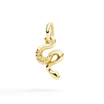 Load image into Gallery viewer, DoDo Ciondolo serpente oro giallo DMC6014-SNAKE-0009G