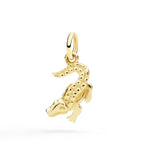 Load image into Gallery viewer, DoDo Ciondolo coccodrillo oro giallo DMC6017-CROCC-0009G