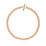 Load image into Gallery viewer, DoDo Bracciale rondelle in oro rosa rosa, argento e oro giallo DBB9103-RONDE-R9R9A
