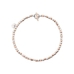 Load image into Gallery viewer, DoDo Bracciale mini granelli in argento e oro rosa DBC0002-GRANX-G9AMX