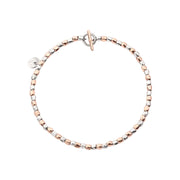 DoDo Bracciale mini granelli in argento e oro rosa DBC0002-GRANX-G9AMX