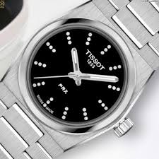 Tissot PRX 25mm T137.010.11.056.00 - bracciale e cassa acciaio - quadrante nero con indici argentati