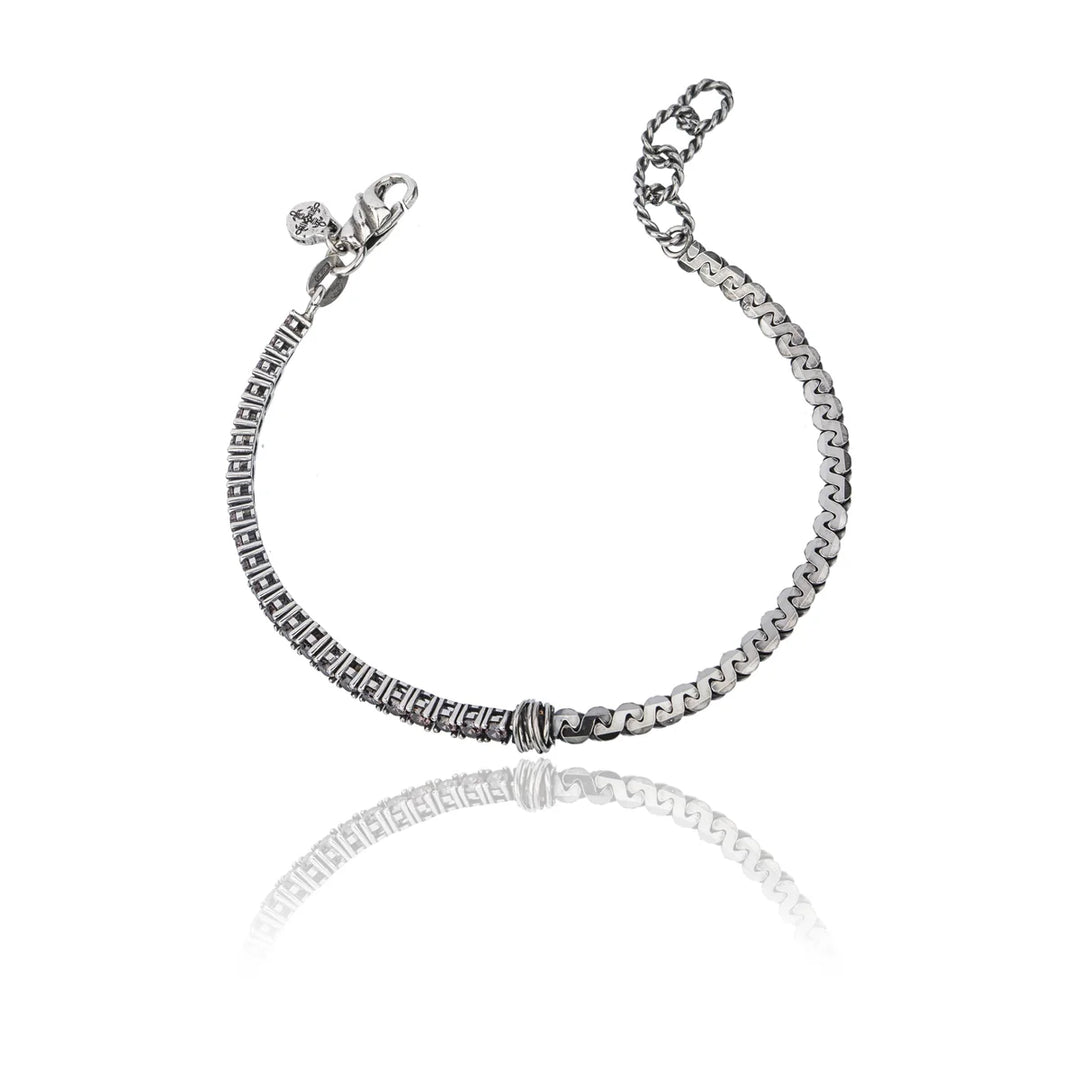 Bracciale con catena Tennis di Zirconi