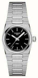 Load image into Gallery viewer, Tissot PRX 25mm T137.010.11.056.00 - bracciale e cassa acciaio - quadrante nero con indici argentati