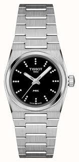 Tissot PRX 25mm T137.010.11.056.00 - bracciale e cassa acciaio - quadrante nero con indici argentati