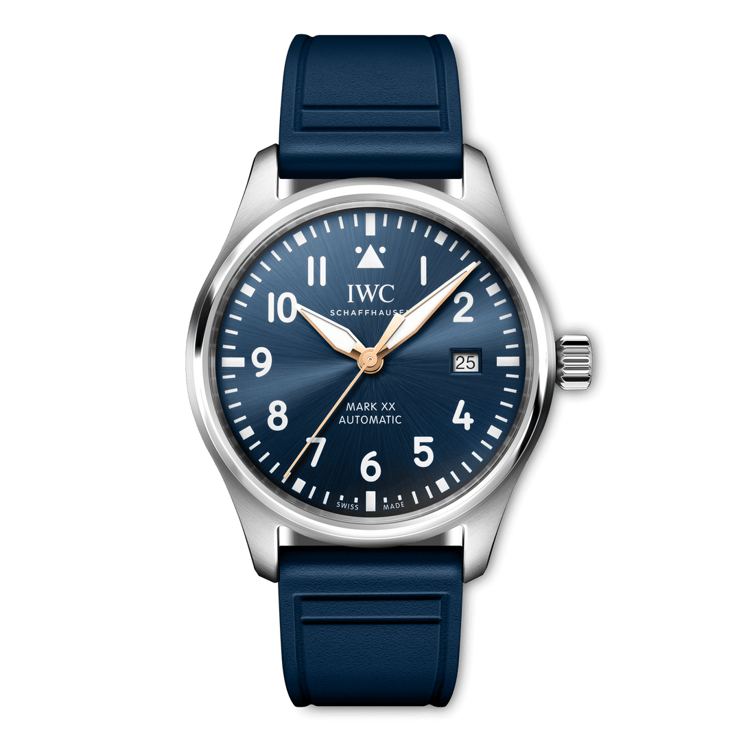IWC Pilot’s Watch Mark XX Le Petit Prince IW328221 - cassa acciaio - cinturino gomma blu - quadrante blu con datario
