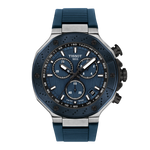 Load image into Gallery viewer, Tissot T-race 45mm T141.417.27.041.00 - cassa acciaio - cinturino silicone blu - quadrante blu con cronografo e datario