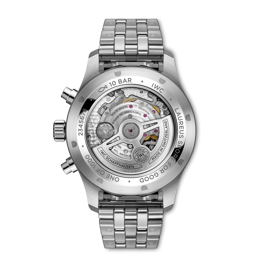 IWC Pilot’s Watch Chronograph Laureus IW378010 - fondello con movimento a vista