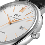 Load image into Gallery viewer, IWC Portofino Automatic IW356517 - cassa acciaio - cinturino in pelle nero - quadrante bianco con datario