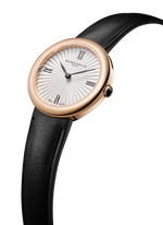 Load image into Gallery viewer, Baume &amp; Mercier Joia de Baume &amp; Mercier 10849 - cassa acciaio dorato - cinturino pelle nero - quadrante bianco