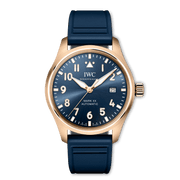 IWC Pilot’s Watch Mark XX Le Petit Prince IW328301 - cassa oro rosa 18kt - cinturino gomma blu - quadrante blu con datario