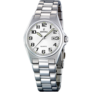 Festina Classic F16375/9 - bracciale e cassa acciaio - quadrante argento con datario