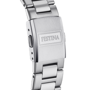 Festina Classic F16376/4 - bracciale e cassa acciaio - quadrante nero con datario