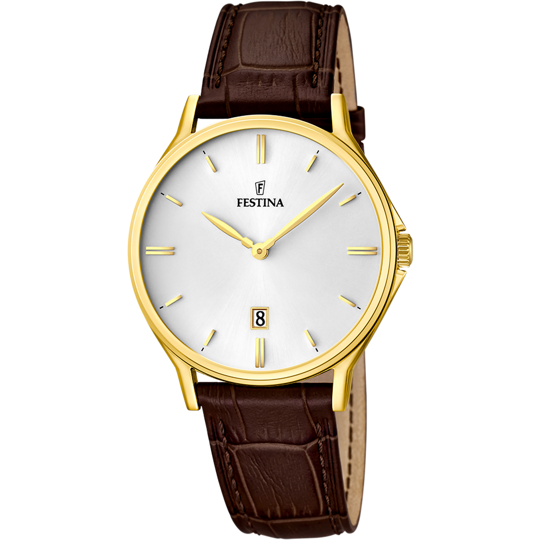 Festina Classics F16747/1 - oro - cinturino marrone