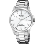 Festina Classic F20024/2 - bracciale e cassa acciaio - quadrante argento con datario