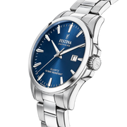 Festina Classic F20024/3 - bracciale e cassa acciaio - quadrante blu con datario