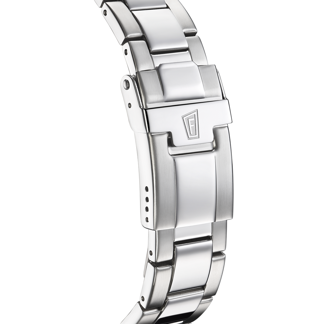 Festina Classic F20024/4 - bracciale e cassa acciaio - quadrante nero con datario