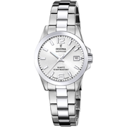 Festina Classics F20049/1 - bracciale e cassa acciaio - quadrante argento con datario