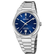 Festina Rivé F20051/4 - bracciale e cassa acciaio - quadrante blu cn datario