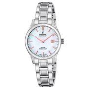Festina Classic F20068/2 - bracciale e cassa acciaio - quadrante madreperla con datario e indici colore oro rosa