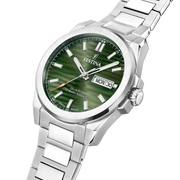 Festina Dune F20073/4 - bracciale e cassa acciaio - quadrante verde kaki con datario