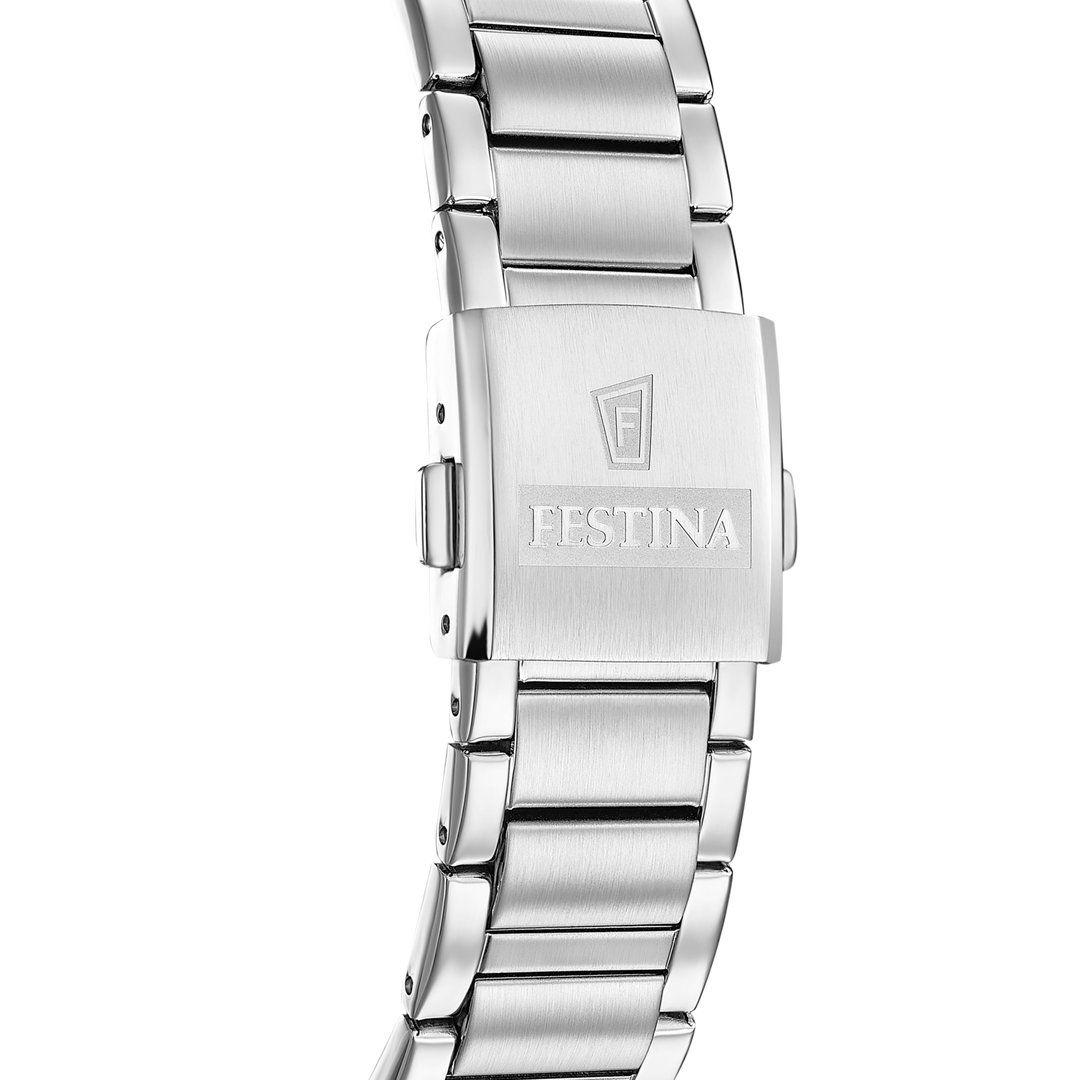 Festina Field F20081/2 - bracciale e cassa acciaio - quadrante blu con datario