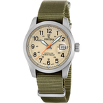 Load image into Gallery viewer, Festina Field F20082/1 - cassa acciaio - quadrante beige con datario - cinturino nylon verde scuro