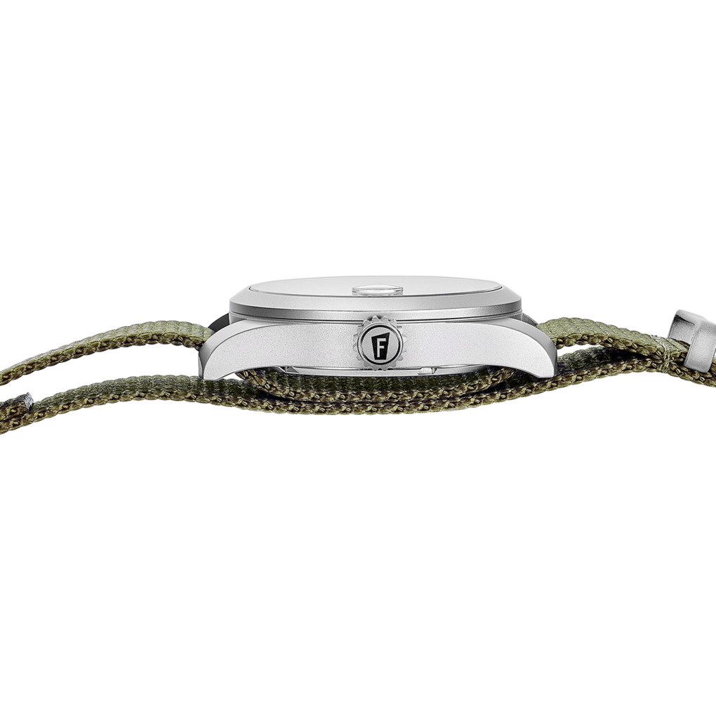 Festina Field F20082/1 - cassa acciaio - quadrante beige con datario - cinturino nylon verde scuro