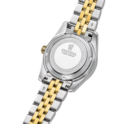 Festina Classic steel F20088/2 - bracciale acciaio/oro giallo - cassa acciaio  quadrante oro con datario -fondello