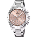 Load image into Gallery viewer, Festina Boyfriend F20397/3 - bracciale e cassa acciaio - quadrante rosa con cronografo
