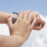 Load image into Gallery viewer, Festina Boyfriend F20397/3 - bracciale e cassa acciaio - quadrante rosa con cronografo - polso