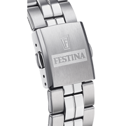 Festina Classic F20437/3 - bracciale e cassa acciaio - quadrante blu con datario