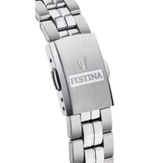 Festina Classic F20438/4 - bracciale e cassa acciaio - quadrante argento con datario