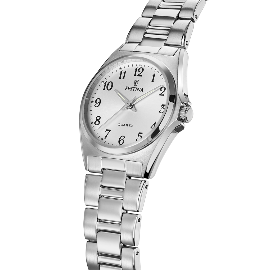 Festina Classic F20553/1 - bracciale e cassa acciaio - quadrante argento