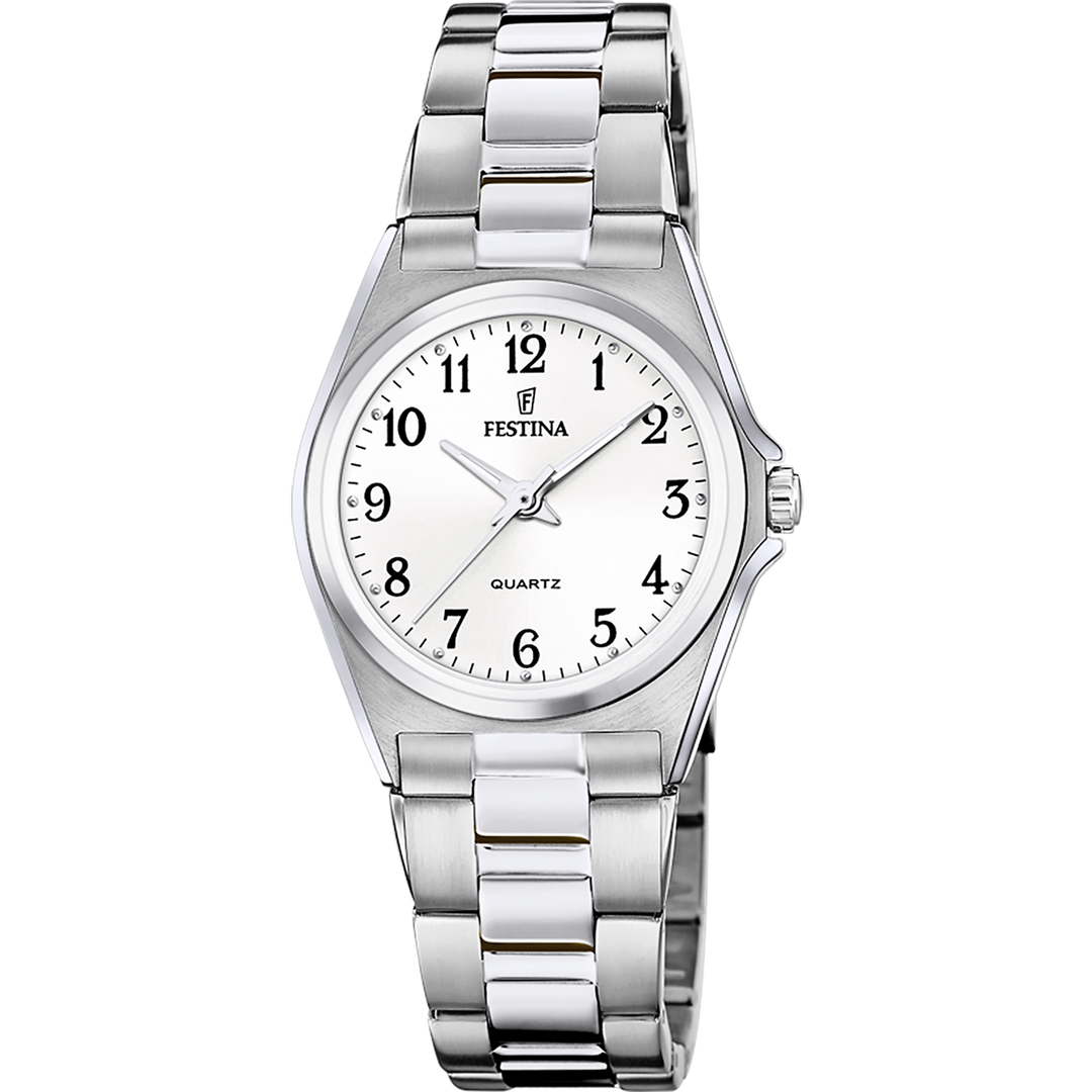 Festina Classic F20553/1 - bracciale e cassa acciaio - quadrante argento