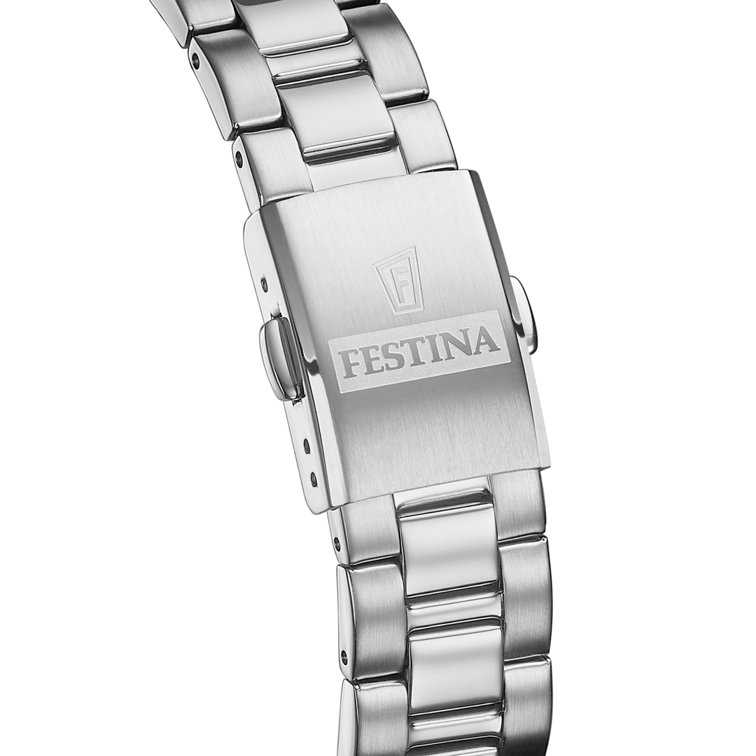 Festina Classic F20553/1 - bracciale e cassa acciaio - quadrante argento