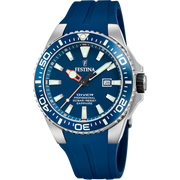 Festina The originals F20664/1 - cinturino in gomma blu - quadrante blu con datario - cassa acciaio