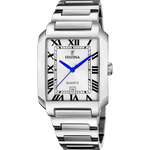 Load image into Gallery viewer, Festina On the Square F20677/1 - cassa e bracciale acciaio - quadrante argento - datario
