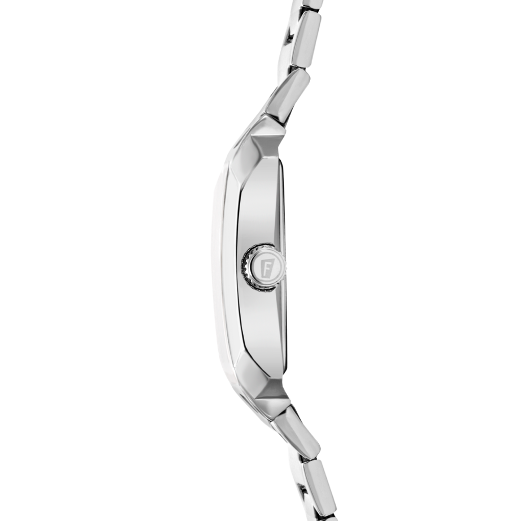 Festina On the Square F20679/1 - bracciale e cassa acciaio - quadrante argento con datario