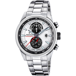 Load image into Gallery viewer, Festina Timeless Chronograph F20694/1 - bracciale e cassa acciaio - quadrante grigio con cronografo e datario
