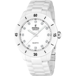 Load image into Gallery viewer, Festina Ceramic F20720/2 - bracciale e cassa ceramica bianca - quadrante bianco con brillanti