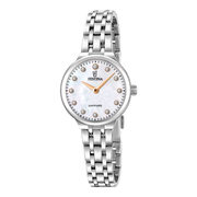Festina Mademoiselle F20744/1 - bracciale e cassa acciaio - quadrante madreperla con brillanti