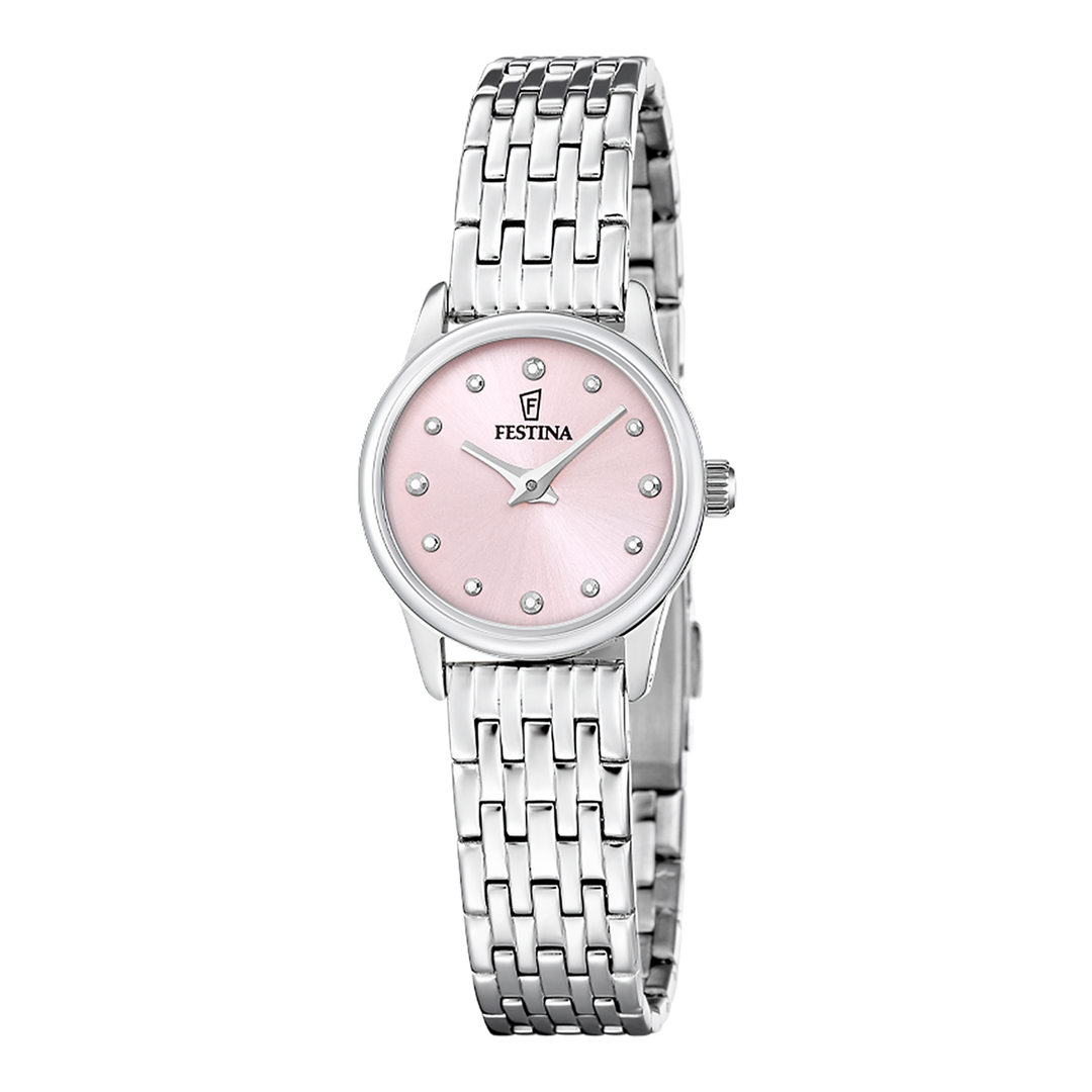 Festina Mademoiselle F20749/2 - bracciale e cassa acciaio - quadrante rosa