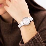 Festina Ceramic F20752/8 - bracciale acciaio ceramico - cassa ceramica - quadrante madreperla con brillanti -polso