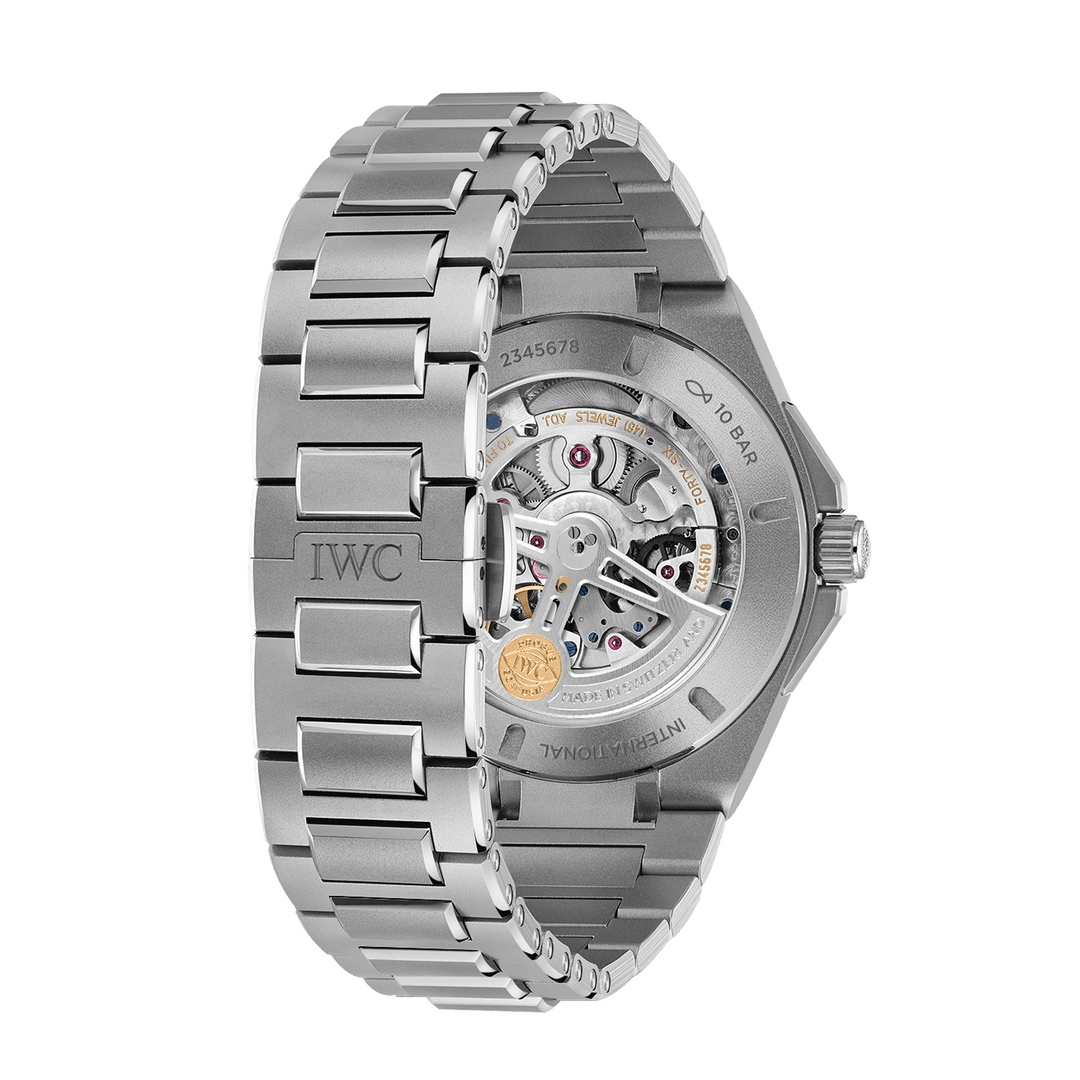 IWC Ingenieur Perpetual Calendar 41 IW344904 - bracciale e cassa titanio - quadrante grigio con calendario perpetuo