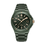 Load image into Gallery viewer, IWC Ingenieur Automatic 42 IW338902 - bracciale e cassa ceramica verde oliva scuro - quadrante verde scuro con datario