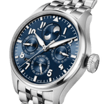 Load image into Gallery viewer, IWC Big Pilot’s Watch Perpetual Calendar Proset Le Petit Prince IW329601 - bracciale e cassa acciaio - quadrante blu con calendario perpetuo
