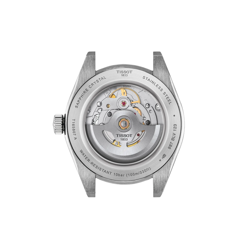 Tissot Gentleman 38mm T165.807.11.031.00 - fondello con movimento a vista