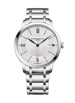 Load image into Gallery viewer, Baume &amp; Mercier Classima 10883 - bracciale e cassa acciaio - quadrante argento con datario